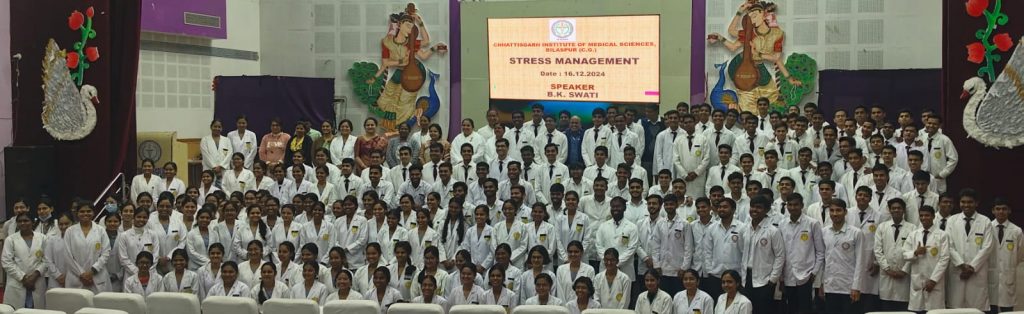 सिम्स हॉस्पिटल में आयोजित तनाव प्रबंधन कार्यक्रम