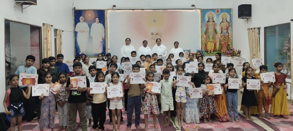 ब्रह्माकुमारीज राजयोग भवन में निःशुल्क बाल संस्कार शिविर का आयोजन
